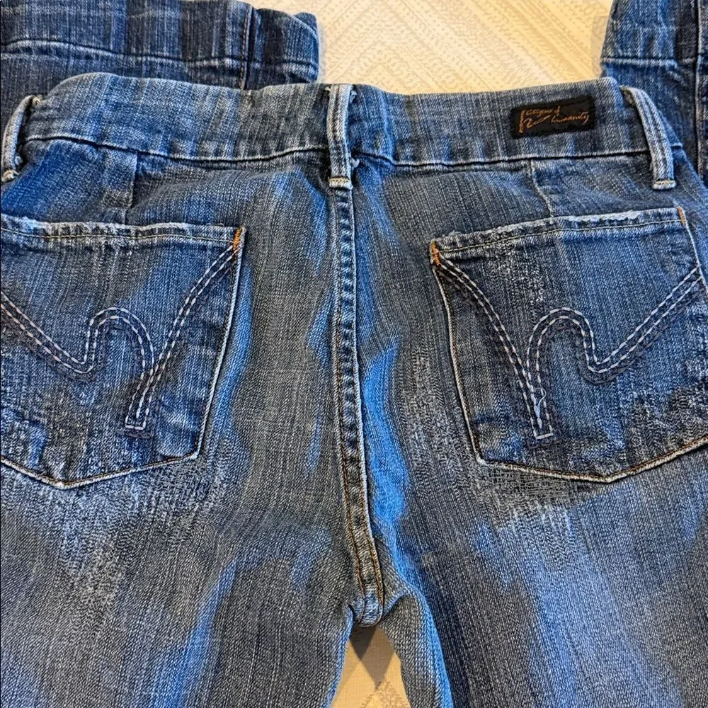 Citizens of Humanity Low Waist Full Leg #097 Jeans Size 28 Dark Blue